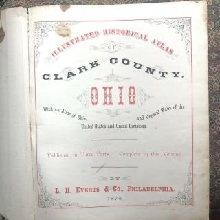 Atlas Of Clark County,  Ohio 1875
