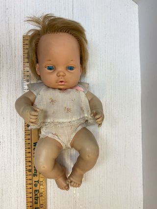 Vintage Mattel Baby Tender Love - 13 " Doll Drinks Wets Squeaks Cries 1972
