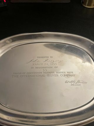 460 Grams Sterling Silver 925 950 Scrap Or Dish Plate Award