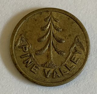 Vintage Antique Pine Valley Nj Golf Club Ball Marker Brass