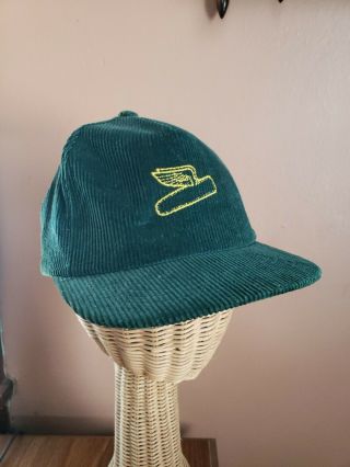 Vintage Dekalb Corduroy Snapback Trucker Cap Hat Swingster Made In Usa