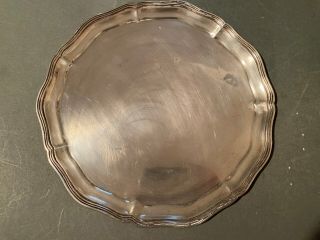 Really Vintage Sterling Silver Tray - Platter 12 Inch - Approx 9 Ounces