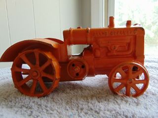 Antique 1/16 Cast Iron Steel Wheels Allis Chalmers Wide Front Farm Toy Tractor