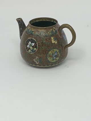 Fine Antique Japanese Meiji Cloisonne Mini Teapot