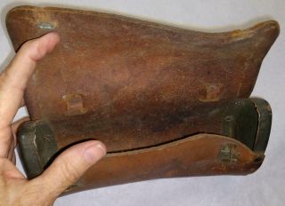 WWII ARMY Vintage Antique PERSONS Bicycle tool leather bag World War II 4