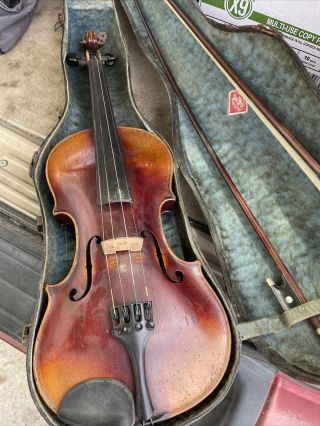 Antique Jacobus Stainer In Absam Prope Oenipontum 17 Violin With Case
