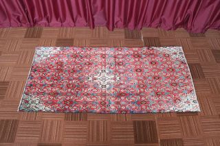 Classic Floral Hand Knotted Oriental Vintage Wool Traditional Red Area Rug 3x7