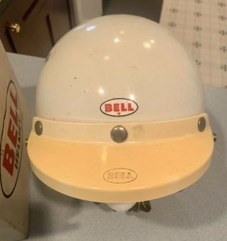 Vintage Bell Toptex Magnum Motorcycle Racing Helmet Size 7 - 1/4 W/ Box 2