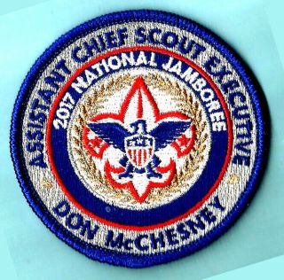 Signed 2017 Nj Asst Chief Scout Executive Bsa Patch National Jamboree Boy Scout