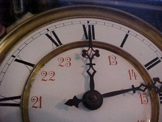 Antique Gustav Becker R/a Time Only Wall Clock Movement.