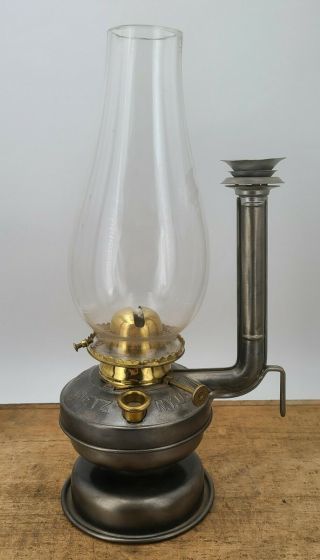 Antique Dietz Bestov Hand Lamp Tubular Lantern Early Version Kerosene,  Brass