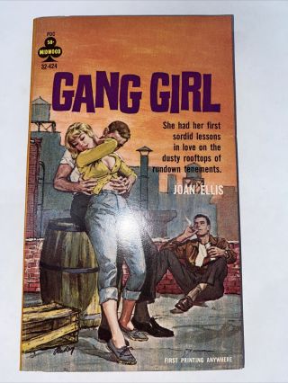 1964 Gang Girl By Joan Ellis,  Midwood Paperback,  Adult,  Pulp Fiction,  Pdc 32 - 424