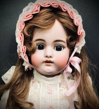 18 " Simon & Halbig 1079 - Extra - Antique Bisque - Head German Bebe Doll