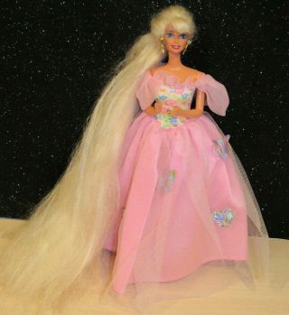 Vintage 1995 Barbie Jewel Hair Mermaid Doll Long Blonde Hair Gorgeous