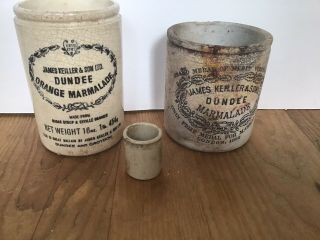 Antique /vintage James Keiller & Sons Marmalade X 2 And One Other