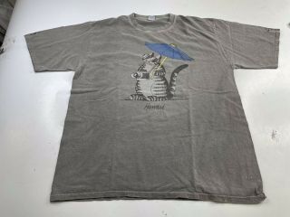 Vintage Crazy Shirts Of Hawaii Kliban Cat Theme Tourist T - Shirt Size Xl