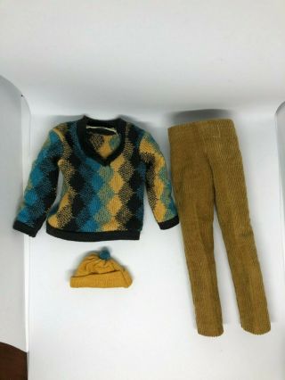 Vintage Ken Fun On Ice Outfit 791 Sweater,  Pants And Hat