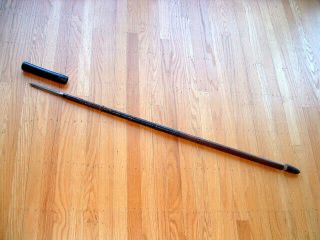 [sma36] Japanese Samurai Sword: Mumei Yari Spear With Saya And Pole