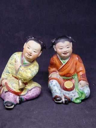 Antique Musicians Chinese Porcelain Figurine China Jingdezhen Statue Figur
