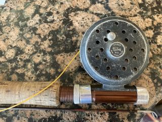 Vintage Tahoe No.  201 Trout Fly Fishing Reel & South Bend 422 Rod Made In Usa