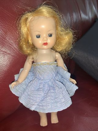 Vintage Muffie Doll Bkw Nancy Ann Bent Knee Walker