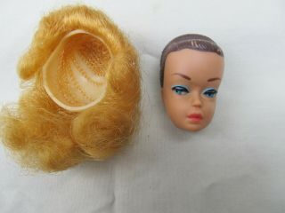 Vintage Barbie Fashion Queen Doll Head With Blonde Wig