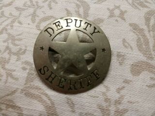 Vintage Antique early 1900 ' s Deputy Sheriff Police Badge. 3