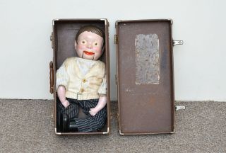 Vintage Ventriloquist Dummy Old Wooden Ventriloquist Doll - Delivery