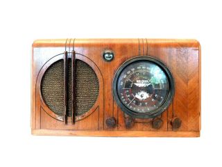 Vintage 1930s Firestone " Air Chief " Old Depression Era Antique Art Deco Radio