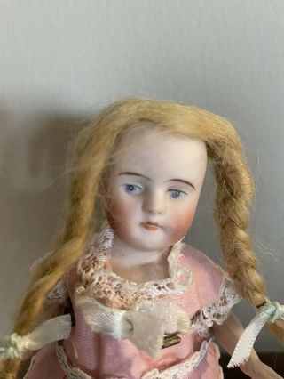 Antique German Bisque Doll Composition Miniature Doll 5” Jointed 7203 S