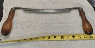 Rare Antique 1865 Hubbard H.  W.  Co.  Draw Knife Carpenter Wood Tool