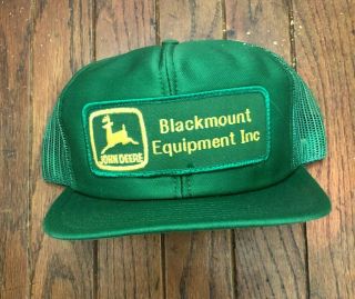 Vintage John Deere Dealer Trucker Hat Snapback Hat Baseball Cap Louisville Mfg
