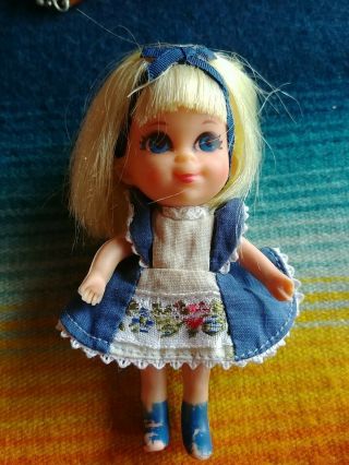 Vintage Mattel Liddle Kiddle Alice In Wonderland Wonderliddle Doll Haircut