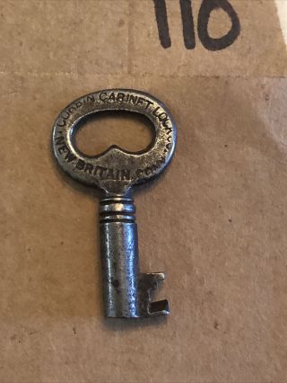 Antique Steamer Trunk Chest Key Corbin Ccl Lock 6st - 110