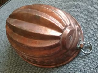 Antique Copper Melon Mold Vintage Jelly Mould West Germany - Wagner