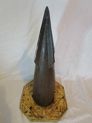 Very Large Cast Harpoon Head Whaling Victorian Norwegian Rare Antique Mounted