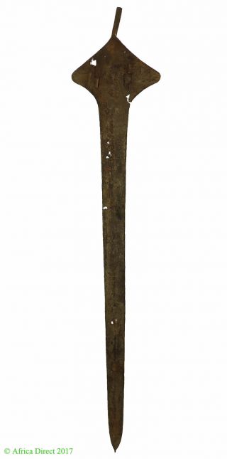 Topoke Spear Currency Congo African Art 58 Inch Was $99.  00