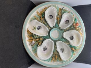Antique Union Porcelain Oyster Plate 19th Century