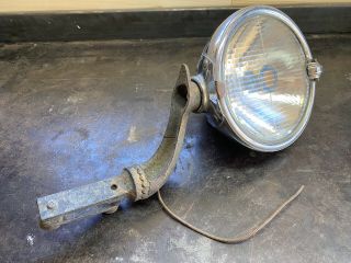 Antique Auto Headlamp Head Light Accessory Trippe Safety Speed Light And Braket