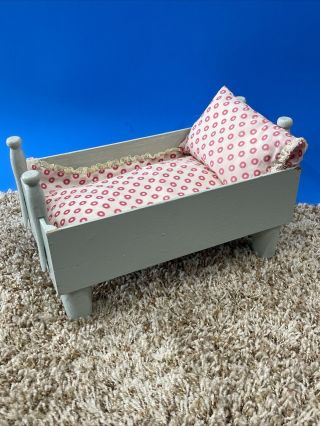 Vintage Wood Doll Poster Bed For 8 - 9 Inch Doll