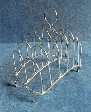 Large Georgian Solid Silver Toast Rack London 1798 By John Gold