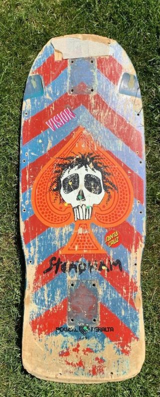 85’ Powell Peralta Steve Steadham Spade Skull Skateboard Deck