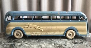 Vintage Antique 1930s Kingsbury Toys Greyhound Bus 228,  Wind - Up (not)