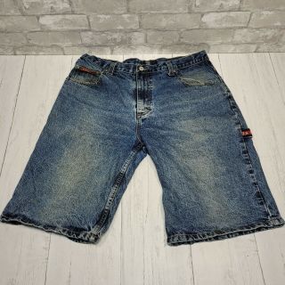 Vintage Us Polo Assn Carpenter Denim Shorts Mens 36 Blue Medium Wash 90 