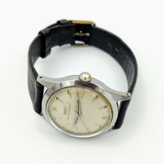 TISSOT 28.  5R - 21 Automatic Wristwatch 17J Textured Dial Swiss Made 1950 ' s Watch 2