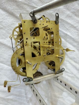 Restored Antique Gilbert Mahogany Tambour Mantle Clock ©1925 5