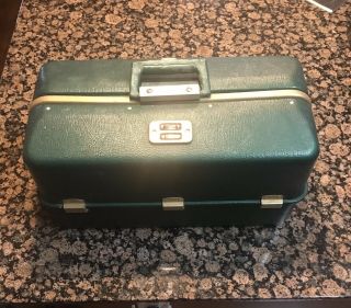 Umco Tackle Box Full Of Vintage Fishing Lures Wooden Lures Heddon Lazy Ike