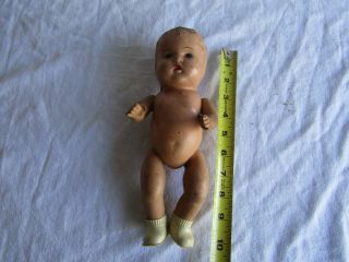 Vintage Composition Doll Baby 10 Inch Painted Face Parts Restore Project