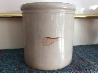 Vintage 1 Gallon Red Wing Crock,  One Gallon Crock Redwing