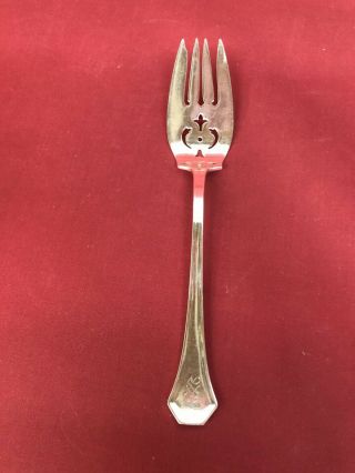 Reed & Barton Sterling Silver Serving Fork W/ " S " Mono